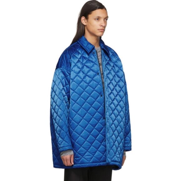 Balenciaga Blue Nylon Quilted Jacket *RARE FIND* - Picture 1 of 4